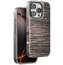 iPhone 16 Pro Max Wave Kapak - Kahverengi