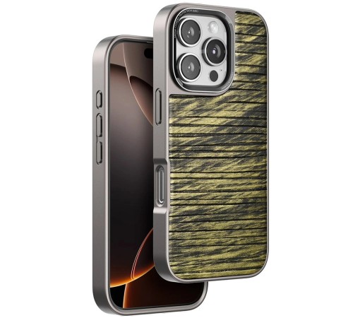 iPhone 16 Pro Max Wave Kapak - Koyu Kahve iPhone 16 Pro Max Wave Kapak - Koyu Kahve