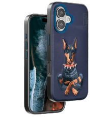 iPhone 16 Perma Desenli Kapak - Lacivert