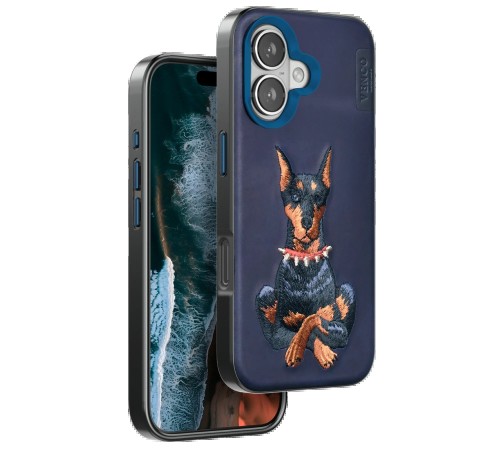 iPhone 16 Perma Desenli Kapak - Lacivert iPhone 16 Perma Desenli Kapak - Lacivert