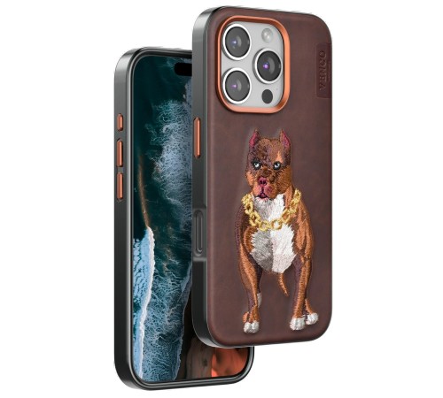 iPhone 16 Pro Perma Desenli Kapak - Kahverengi iPhone 16 Pro Perma Desenli Kapak - Kahverengi