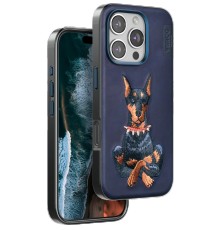 iPhone 16 Pro Perma Desenli Kapak - Lacivert