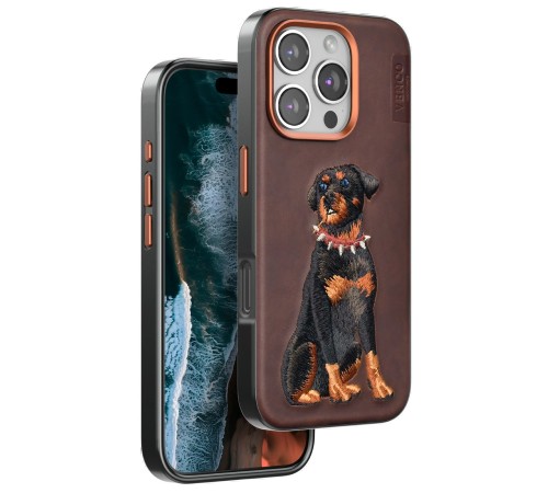 iPhone 16 Pro Max Perma Desenli Kapak - Koyu Kahve iPhone 16 Pro Max Perma Desenli Kapak - Koyu Kahve