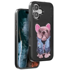 iPhone 16 Cute Desenli Kapak - Siyah