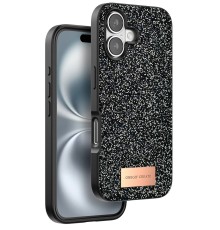 iPhone 16 Bright Simli Kapak - Siyah