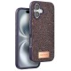iPhone 16 Bright Simli Kapak - Derin Mor