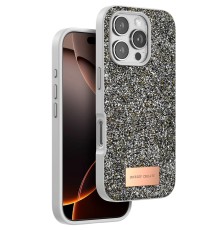 iPhone 16 Pro Max Bright Simli Kapak - Gümüş