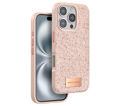 iPhone 16 Pro Max Bright Simli Kapak - Pembe iPhone 16 Pro Max Bright Simli Kapak - Pembe