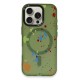iPhone 16 Pro Colorful Magsafe Kapak - Koyu Yeşil