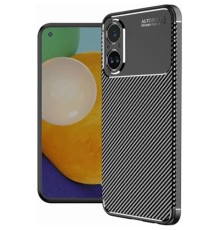 Realme 12 Lite Kılıf Auto Focus Karbon Kapak - Siyah