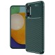 Realme 12 Lite Kılıf Auto Focus Karbon Kapak - Koyu Yeşil