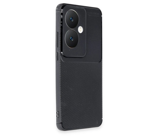 Oppo Reno 11F Kılıf Auto Focus Karbon Kapak - Siyah Oppo Reno 11F Kılıf Auto Focus Karbon Kapak - Siyah