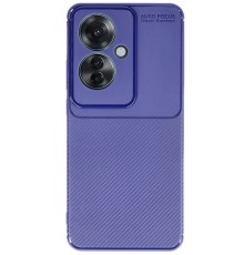 Oppo Reno 11F Kılıf Auto Focus Karbon Kapak - Lacivert
