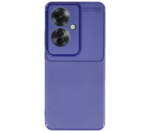 Oppo Reno 11F Kılıf Auto Focus Karbon Kapak - Lacivert Oppo Reno 11F Kılıf Auto Focus Karbon Kapak - Lacivert