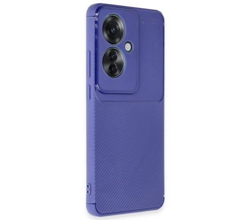Oppo Reno 11F Kılıf Auto Focus Karbon Kapak - Lacivert Oppo Reno 11F Kılıf Auto Focus Karbon Kapak - Lacivert