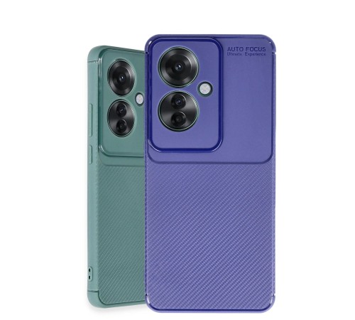 Oppo Reno 11F Kılıf Auto Focus Karbon Kapak - Koyu Yeşil Oppo Reno 11F Kılıf Auto Focus Karbon Kapak - Koyu Yeşil