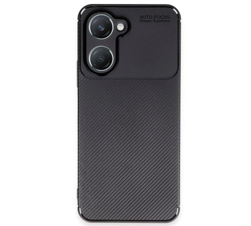 Vivo Y18 Kılıf Auto Focus Karbon Kapak - Siyah Vivo Y18 Kılıf Auto Focus Karbon Kapak - Siyah