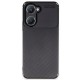 Vivo Y18 Kılıf Auto Focus Karbon Kapak - Siyah