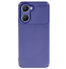 Vivo Y18 Kılıf Auto Focus Karbon Kapak - Lacivert