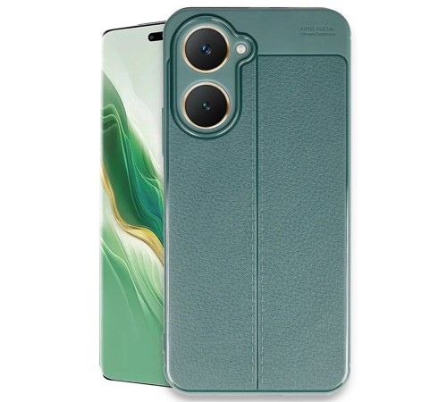 Vivo Y18 Kılıf Auto Focus Kapak - Koyu Yeşil Vivo Y18 Kılıf Auto Focus Kapak - Koyu Yeşil