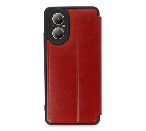 Realme 12 Lite Kılıf Flip Cover - Kırmızı