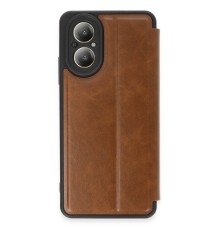 Realme 12 Lite Kılıf Flip Cover - Taba