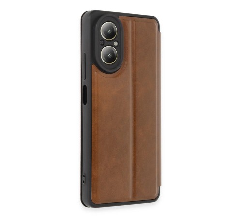 Realme 12 Lite Kılıf Flip Cover - Taba