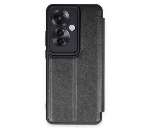 Oppo Reno 11F Kılıf Flip Cover - Siyah