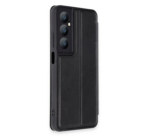 Realme C65 Kılıf Flip Cover - Siyah