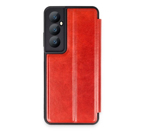 Realme C65 Kılıf Flip Cover - Kırmızı