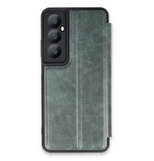 Realme C65 Kılıf Flip Cover - Koyu Yeşil