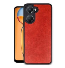 Vivo Y18 Kılıf Aras Deri Kapak - Kırmızı