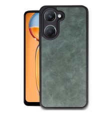 Vivo Y18 Kılıf Aras Deri Kapak - Koyu Yeşil