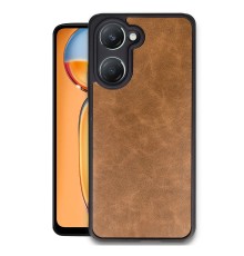 Vivo Y18 Kılıf Aras Deri Kapak - Taba