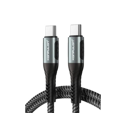 DC43 Type-C to Type-C 1M Örgü 60W Hızlı Şarj Kablo - Siyah DC43 Type-C to Type-C 1M Örgü 60W Hızlı Şarj Kablo - Siyah