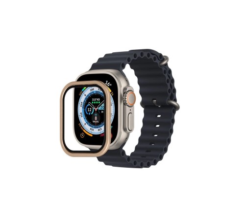 Apple Watch Ultra 49mm Alüminyum Kasa Cam Ekran Koruyucu - Yıldız Işığı Apple Watch Ultra 49mm Alüminyum Kasa Cam Ekran Koruyucu - Yıldız Işığı