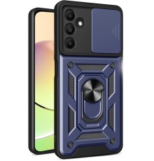 Samsung Galaxy M15 Kılıf Pars Lens Yüzüklü Silikon - Lacivert