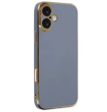 iPhone 16 Kılıf Volet Silikon - Mavi