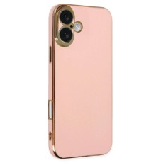 iPhone 16 Kılıf Volet Silikon - Pembe