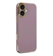 iPhone 16 Kılıf Volet Silikon - Mor