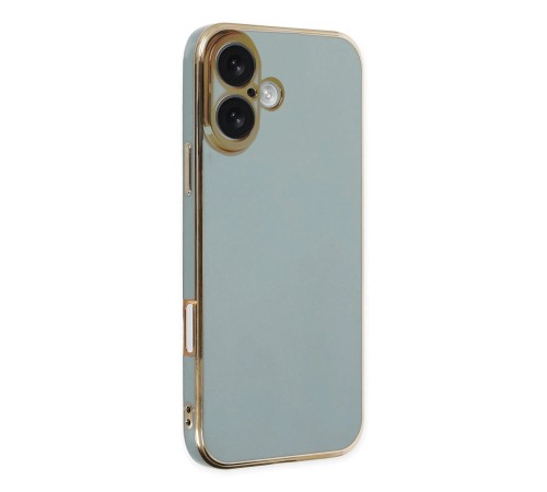 iPhone 16 Kılıf Volet Silikon - Açık Yeşil iPhone 16 Kılıf Volet Silikon - Açık Yeşil