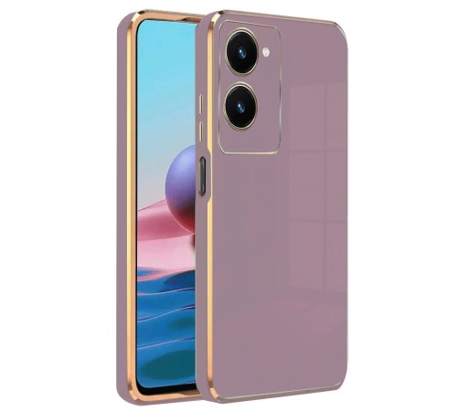 Vivo Y18 Kılıf Volet Silikon - Mor Vivo Y18 Kılıf Volet Silikon - Mor