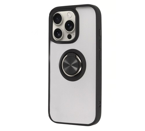 iPhone 16 Pro Kılıf Montreal Yüzüklü Silikon Kapak - Siyah iPhone 16 Pro Kılıf Montreal Yüzüklü Silikon Kapak - Siyah