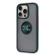 iPhone 16 Pro Kılıf Montreal Yüzüklü Silikon Kapak - Yeşil