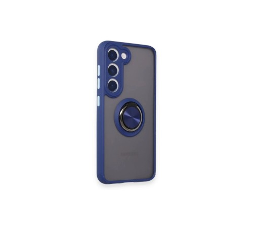Samsung Galaxy S24 FE Kılıf Montreal Yüzüklü Silikon Kapak - Lacivert Samsung Galaxy S24 FE Kılıf Montreal Yüzüklü Silikon Kapak - Lacivert