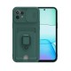Xiaomi Mİ 11 Lite Kılıf Zuma Kartvizitli Yüzüklü Silikon - Yeşil