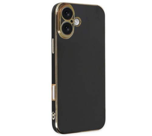 iPhone 16 Kılıf Volet Silikon - Siyah iPhone 16 Kılıf Volet Silikon - Siyah