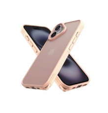 iPhone 16 Kılıf Elegant Kapak - Pudra