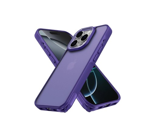iPhone 16 Pro Kılıf Elegant Kapak - Derin Mor