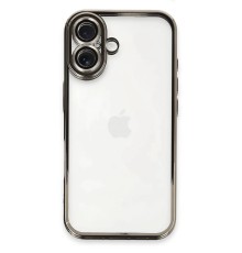 iPhone 16 Kılıf Razer Lensli Silikon - Titanyum Gri
